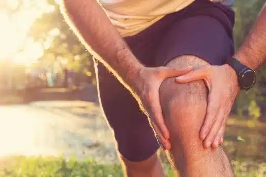 man suffering from painful osteoarthritis